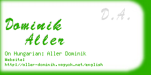 dominik aller business card